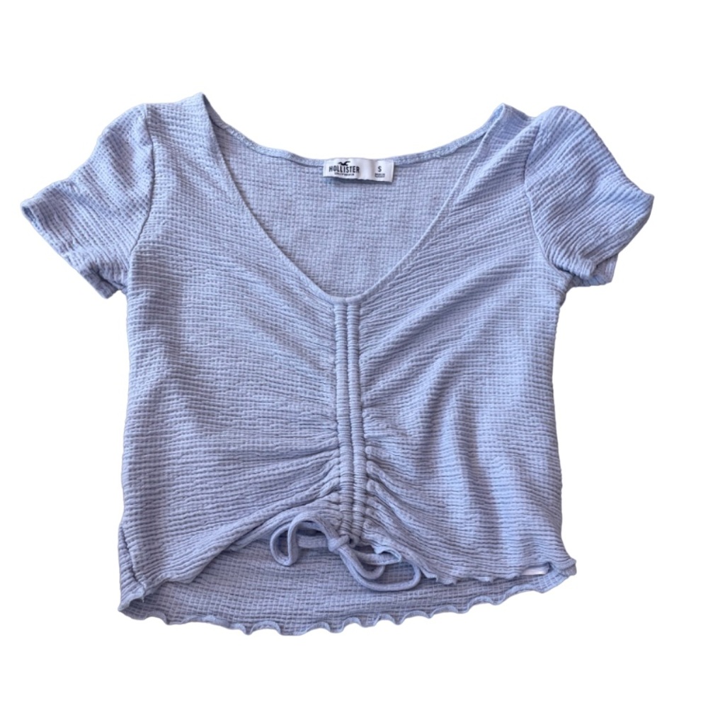 Hollister Blue Cinched Top